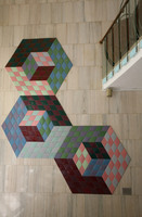 Mosaïque de Vasarely, offerte par les Chemins de fer hongrois(Mosaïque de Vasarely, offerte par les Chemins de fer hongrois