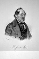 (Friedrich List. Lithographie de Josef Kriehuber, 1845 - lithography of Josef Kriehuber, 1845