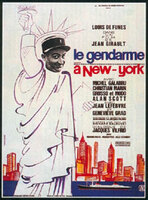 Affiche du film “Le gendarme à New York” de Jean Girault(Affiche du film “Le gendarme à New York” de Jean Girault / Poster of the film “Le gendarme à New York” by Jean Girault