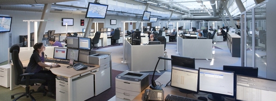 Centre National des Opérations ferroviaires(Centre National des Opérations ferroviaires, salle de contrôle - Centre National des Opérations ferroviaires, control room 